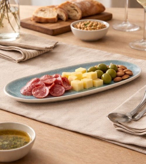 Plato de Presentación Pia Ovalado de Melamina