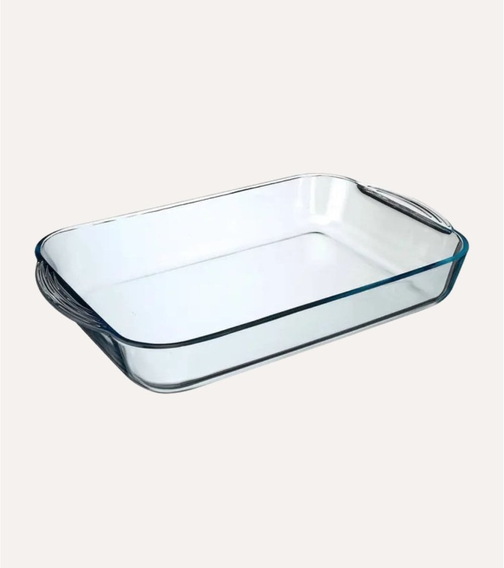 Fuente Rectangular Borcam de Vidrio