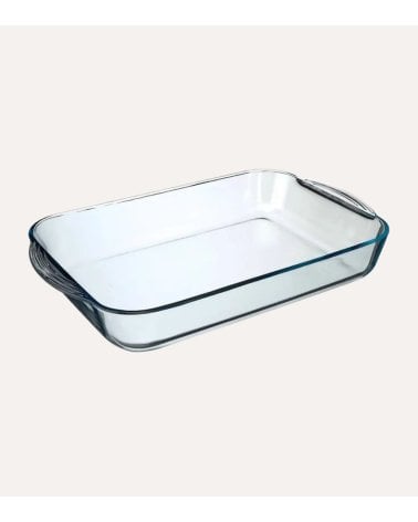 Fuente Rectangular Borcam de Vidrio