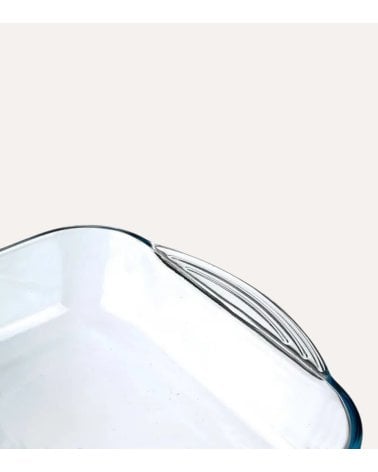 Fuente Rectangular Borcam de Vidrio