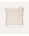 Cojín para Silla Macramé de Algodón y Poliéster