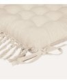 Cojín para Silla Macramé de Algodón y Poliéster