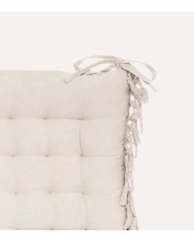 Cojín para Silla Macramé de Algodón y Poliéster