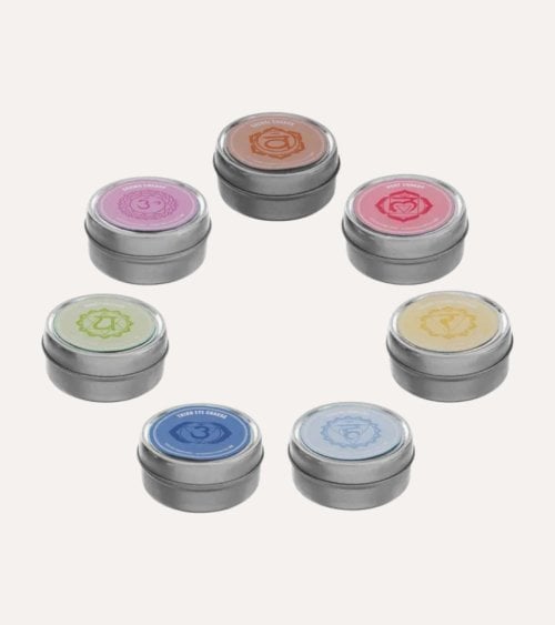 Set de 7 Velas Energías y Chakra de Parafina