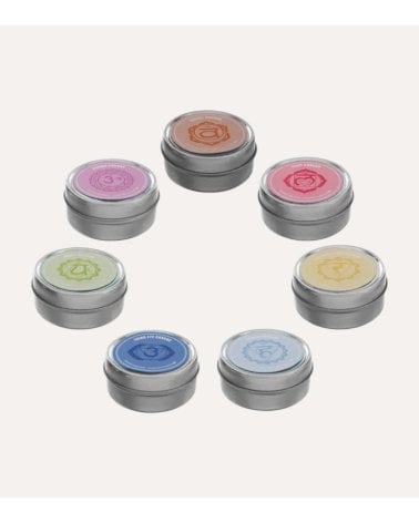 Set de 7 Velas Energías y Chakra de Parafina
