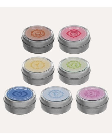 Set de 7 Velas Energías y Chakra de Parafina