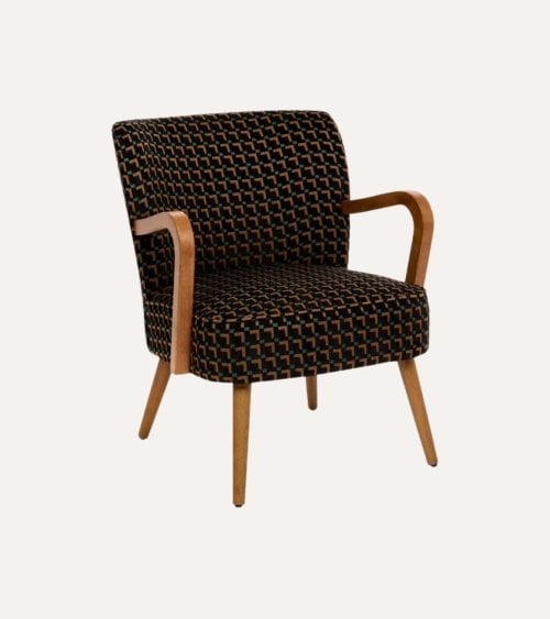 Sillón Chenilla Chiara de Madera Contrachapada