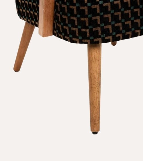 Sillón Chenilla Chiara de Madera Contrachapada