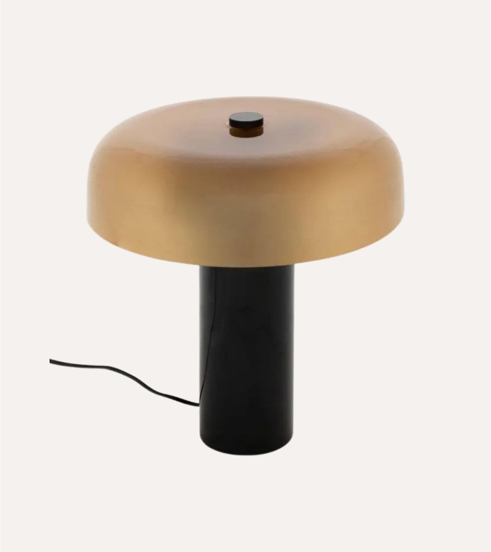 Lámpara de Mesa Jody de Vidrio y Acero
