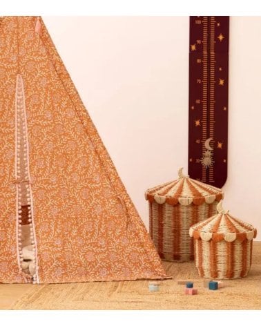 Cesta Infantil Circus con Tapa de Papel Tejido