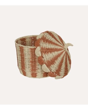 Cesta Infantil Circus con Tapa de Papel Tejido