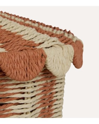 Cesta Infantil Circus con Tapa de Papel Tejido