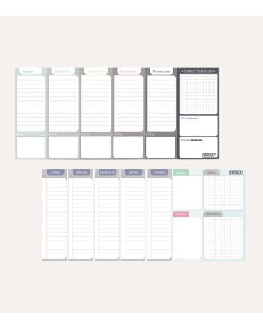 Planificador Semanal Encolado de Papel