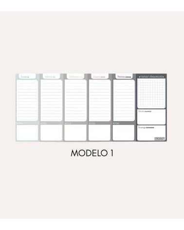 Planificador Semanal Encolado de Papel