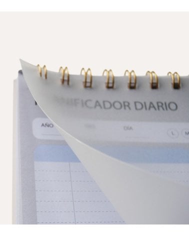 Planificador Diario con Espiral y Tapa