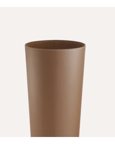 Paragüero Redondo Efecto Cuero de Poliéster