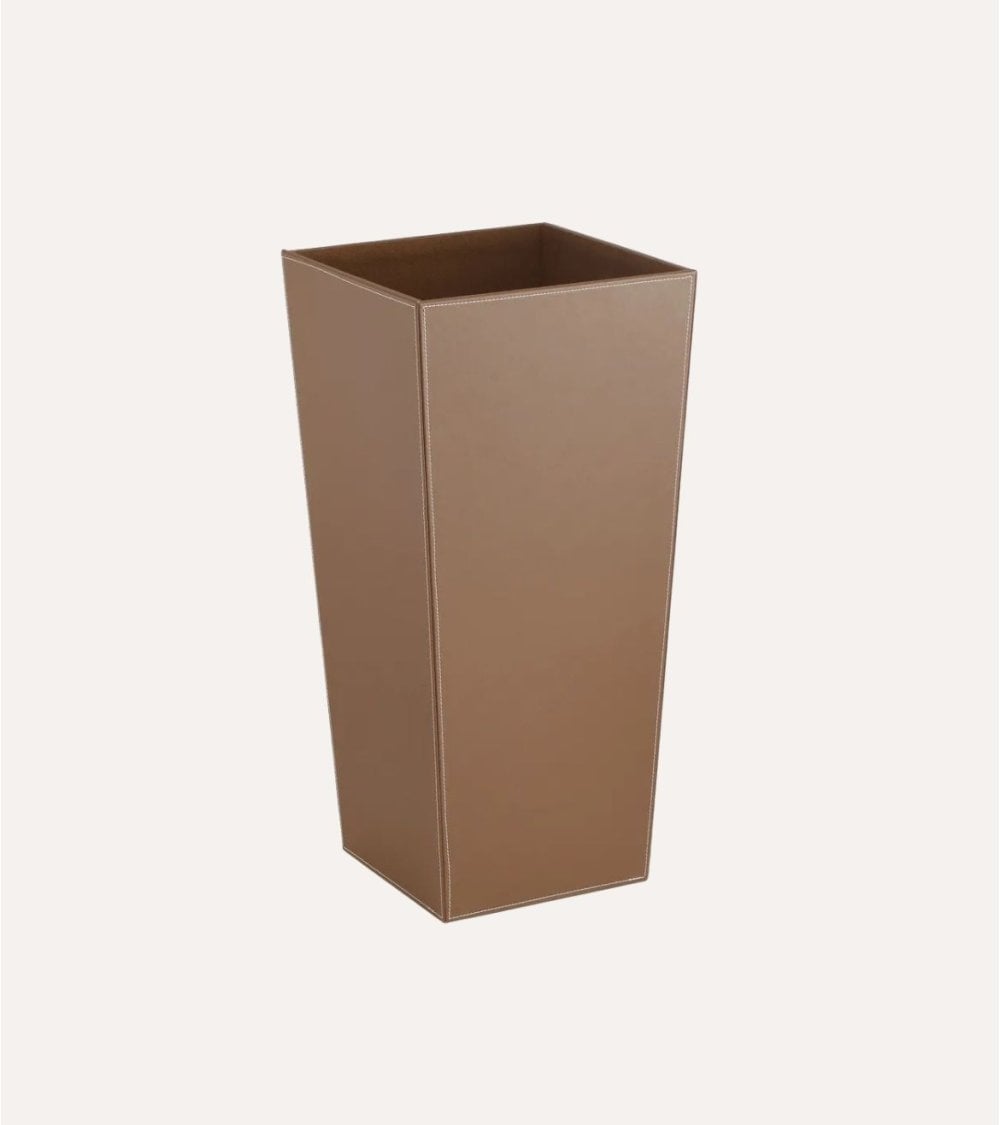 Paragüero Cuadrado Efecto Cuero de Poliéster