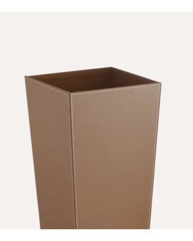 Paragüero Cuadrado Efecto Cuero de Poliéster