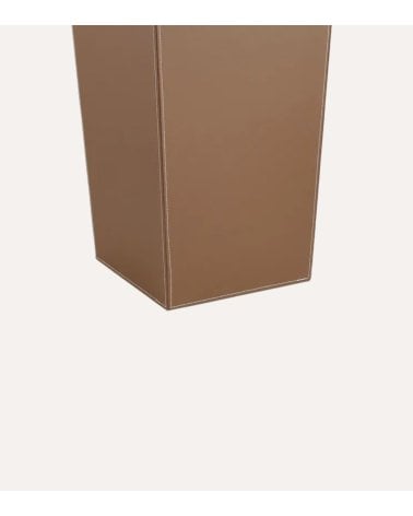 Paragüero Cuadrado Efecto Cuero de Poliéster