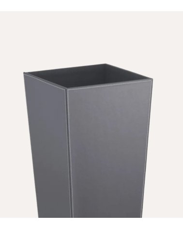 Paragüero Cuadrado Efecto Cuero de Poliéster