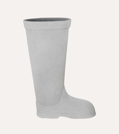 Paragüero Bota de Lluvia Acabado Rústico de Cerámica