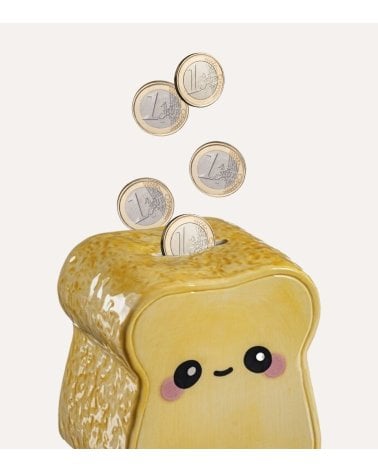 Hucha Infantil Pan de Cerámica