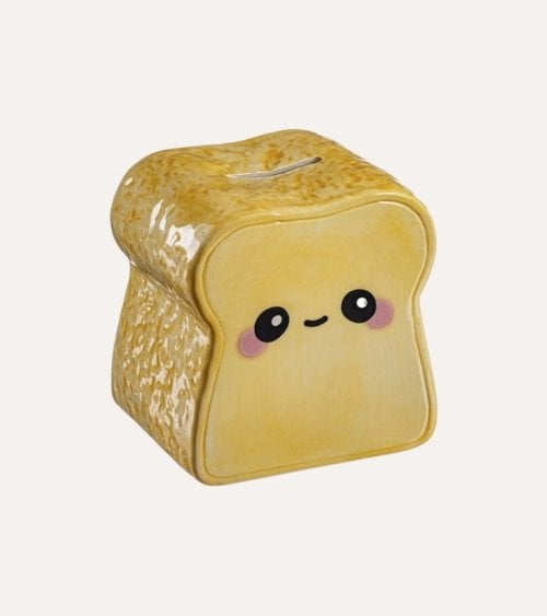 Hucha Infantil Pan de Cerámica