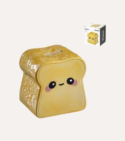 Hucha Infantil Pan de Cerámica