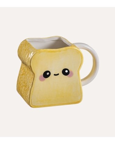 Taza Mug Breakfast en Forma de Pan de Cerámica