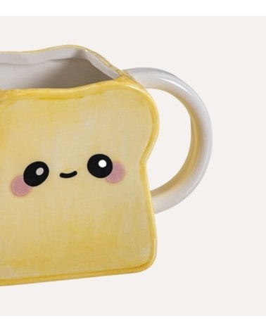 Taza Mug Breakfast en Forma de Pan de Cerámica