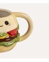 Taza Mug Hamburguesa Feliz de Cerámica