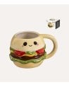 Taza Mug Hamburguesa Feliz de Cerámica