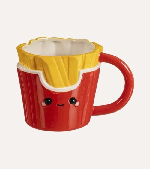Taza Mug Patatas Fritas de Cerámica