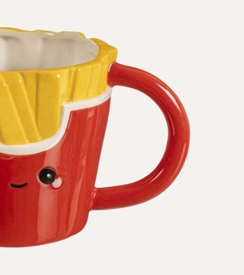 Taza Mug Patatas Fritas de Cerámica