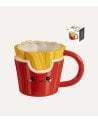 Taza Mug Patatas Fritas de Cerámica