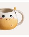 Taza Mug Vaca Sonriente de Cerámica