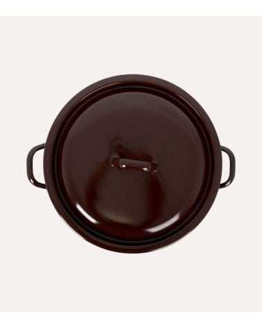 Olla Abombada Fuego con Tapa de Acero Esmaltado