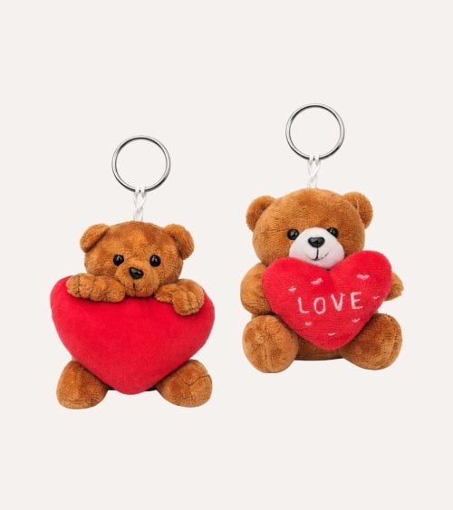Llavero Osito de Peluche Valentine de Poliéster