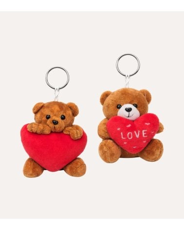 Llavero Osito de Peluche Valentine de Poliéster