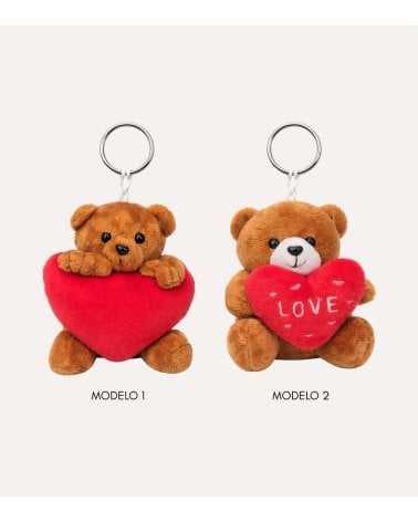 Llavero Osito de Peluche Valentine de Poliéster