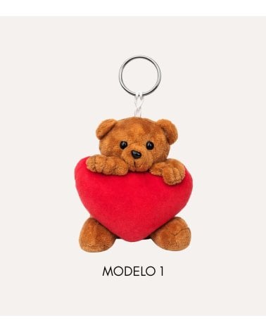 Llavero Osito de Peluche Valentine de Poliéster