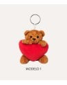 Llavero Osito de Peluche Valentine de Poliéster