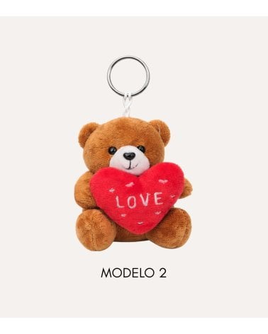 Llavero Osito de Peluche Valentine de Poliéster
