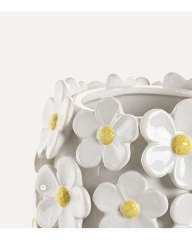 Centro de Mesa Margaritas de Cerámica