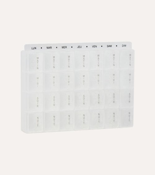 Pastillero Semanal Momentos del Día de Plástico