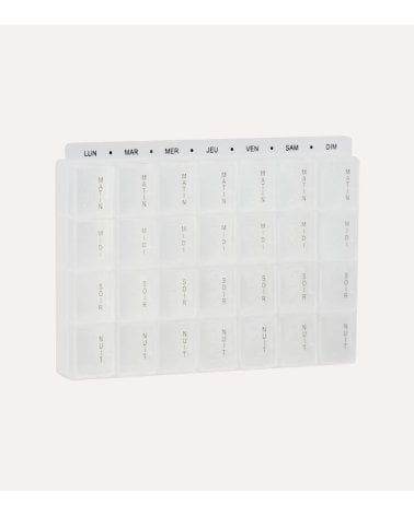 Pastillero Semanal Momentos del Día de Plástico