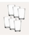 Set de 6 Vasos para Caña de Cristal