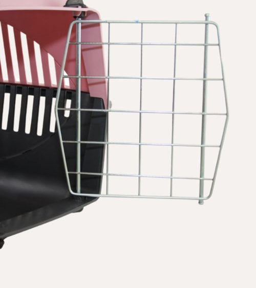 Transportín de Mascotas con Puerta de Metal y Plástico