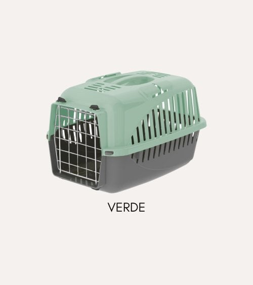Transportín de Mascotas con Puerta de Metal y Plástico
