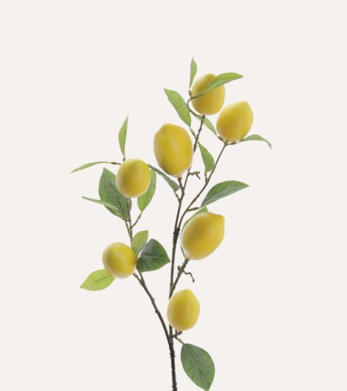 Rama de Limones Decorativa de Plástico